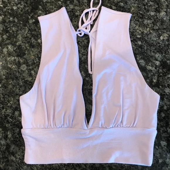 Urban Outfitters Deep V Crop Tops - Picture 2 of 5